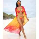 Gradient Swimwear European And American Bikini Split-1