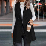 Sleeveless Blazer Vest Cardigan