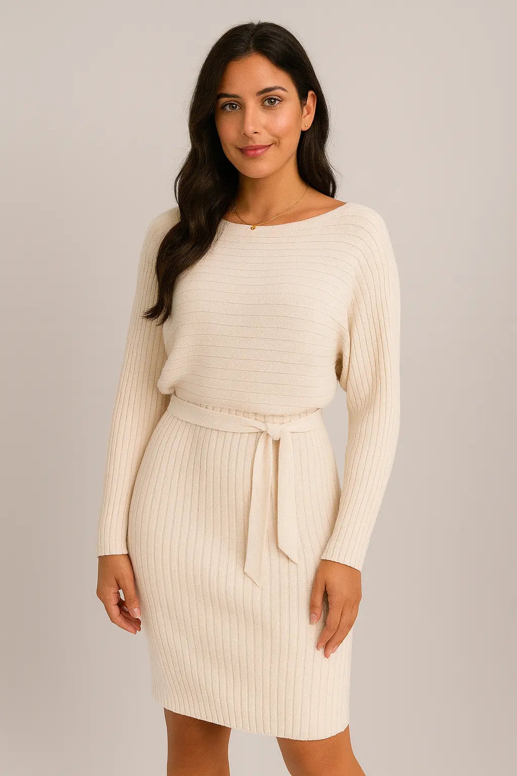 2st Suit vrouwen effen streep lange mouwen top en strakke jarretel rok mode herfst winter slanke kleding