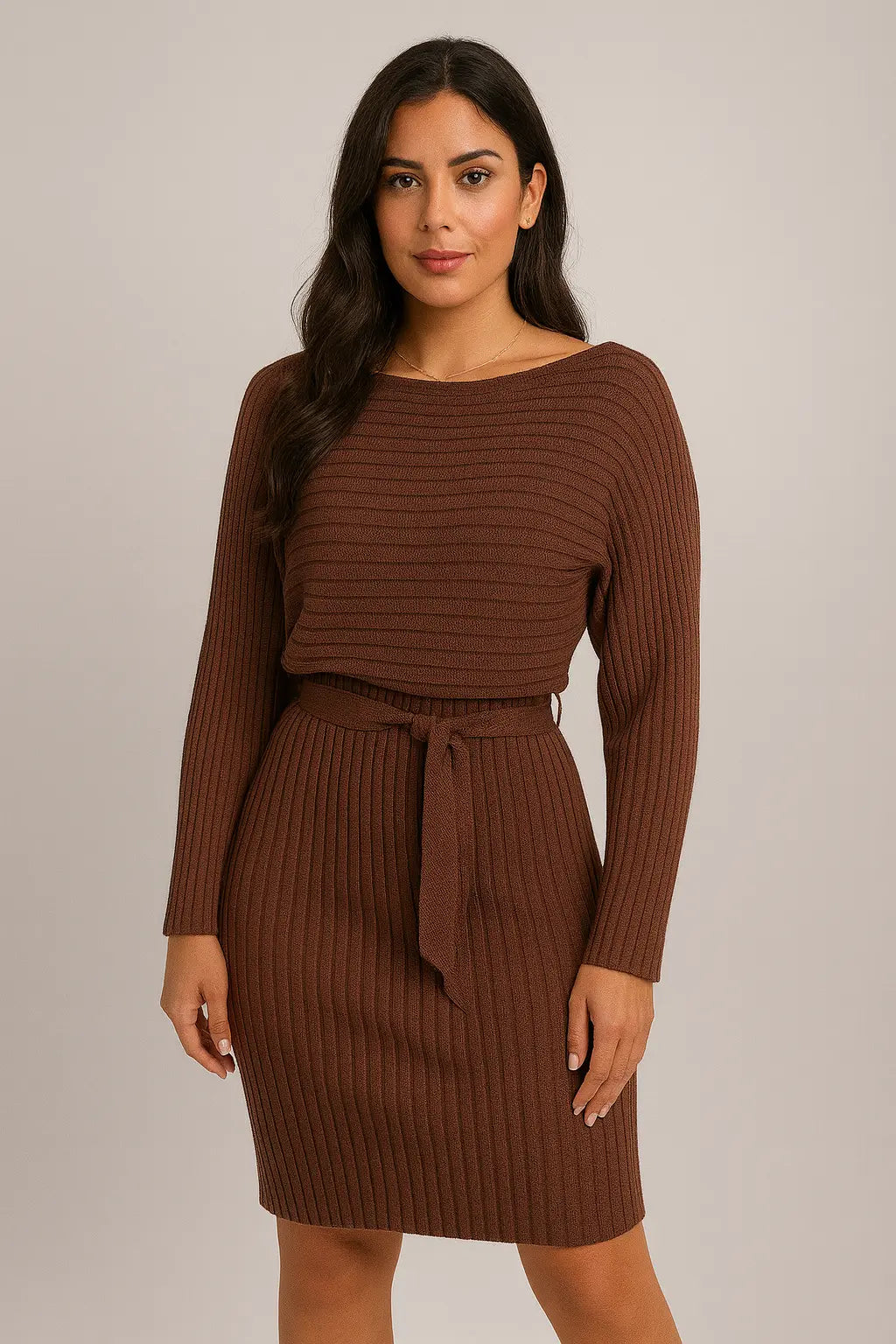 2st Suit vrouwen effen streep lange mouwen top en strakke jarretel rok mode herfst winter slanke kleding