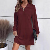 Chic Turtleneck Sheath Dress
