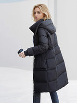 Elegant Over-the-Knee Puffer Coat – Cozy Winter Luxury-2