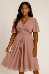 Mode effen kleur en V-hals taille trimmen Casual grote