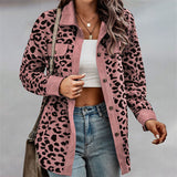 Leopard Print Long Sleeve Jacket