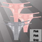 3Pcs/Set Lace Hollow Out Thongs Women Panties Low Waist-7