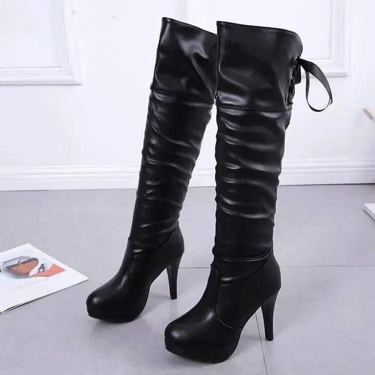 all-match high heel women over the knee boots-2