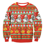 Autumn Winter Fashion Ugly Christmas Sweater Santa Elf Funny-H-13