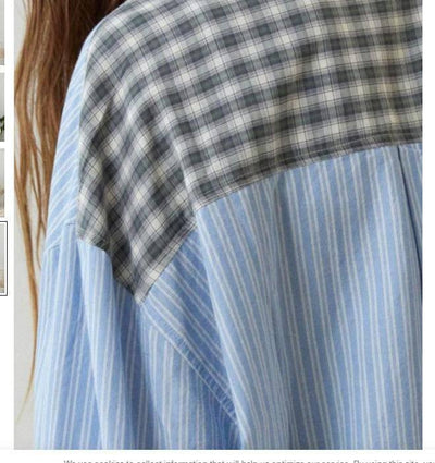 Autumn Women's Clothing Casual Homewear Plaid Shirt Outfit-2