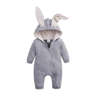 Baby Rompers Jumpsuit born Clothing-Grey-5