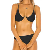 Bikini European and American swimsuit-Black-5