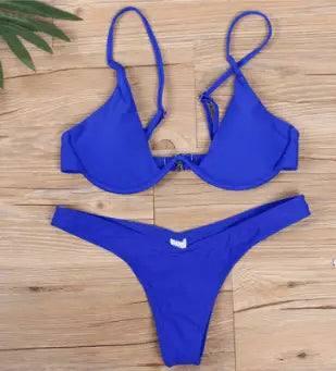 Bikini multi-color optional swimsuit-Blue-10