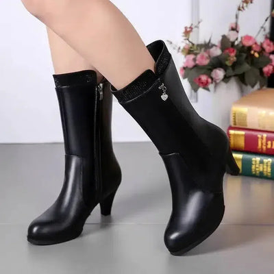 boots high heel shoes-1