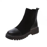 British style show feet little Martin boots women-Black Shanli-1