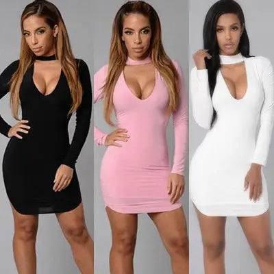 bursting, V collar, cocktail dresses and dress sexy dresses-1