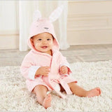 Cartoon Cute Animal Modeling Baby Bath Towels Baby Bathrobes-Pinkbunny-11