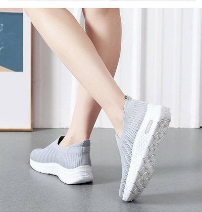 Casual Shoes Sock Slip On Flat Shoes For Women Sneakers Casual Soft Sole Walking Sports Shoe-6