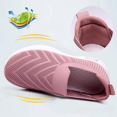 Casual Shoes Sock Slip On Flat Shoes For Women Sneakers Casual Soft Sole Walking Sports Shoe-8