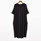 Chic Black Maxi Dress - Elegant Casual Wear-1