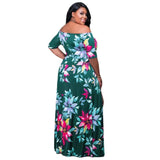 Chic Plus Size Floral Maxi Dress Styles-5