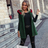 Christmas Style Buckle-free Double-sided Velvet Coat-1