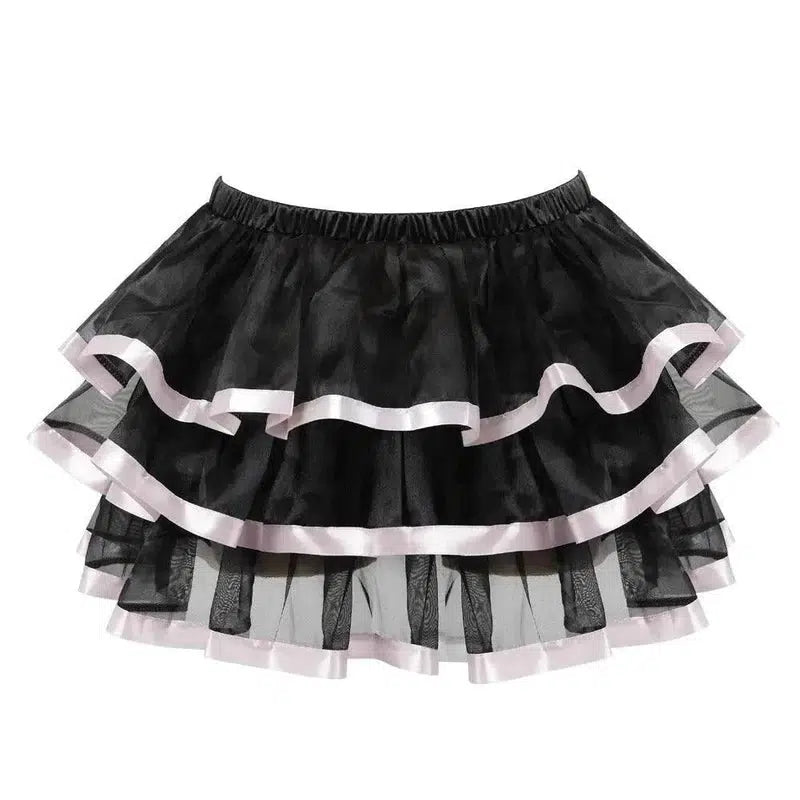 Charming Corset with Tutu for Playful Elegance-Pink-1