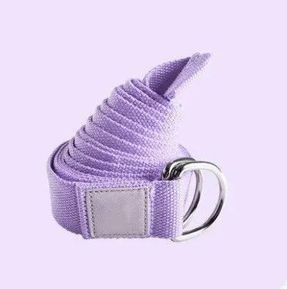 Cotton Yoga Stretch Band Yoga Rope-Purple-11