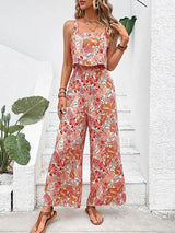 Elegant Long Jumpsuit Women Sexy Backless Wide Leg Jumpsuits-Mixed Color-2