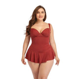 2022 New Push Up One Piece Swimsuit Women Plus Size Swimwear Large Big Plussize Swimming Suits Beachwear Bathing Suits-5552-2-8