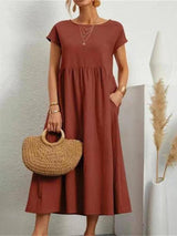 Stylish Comfy Cotton Dresses for Every Occasion-Red-3