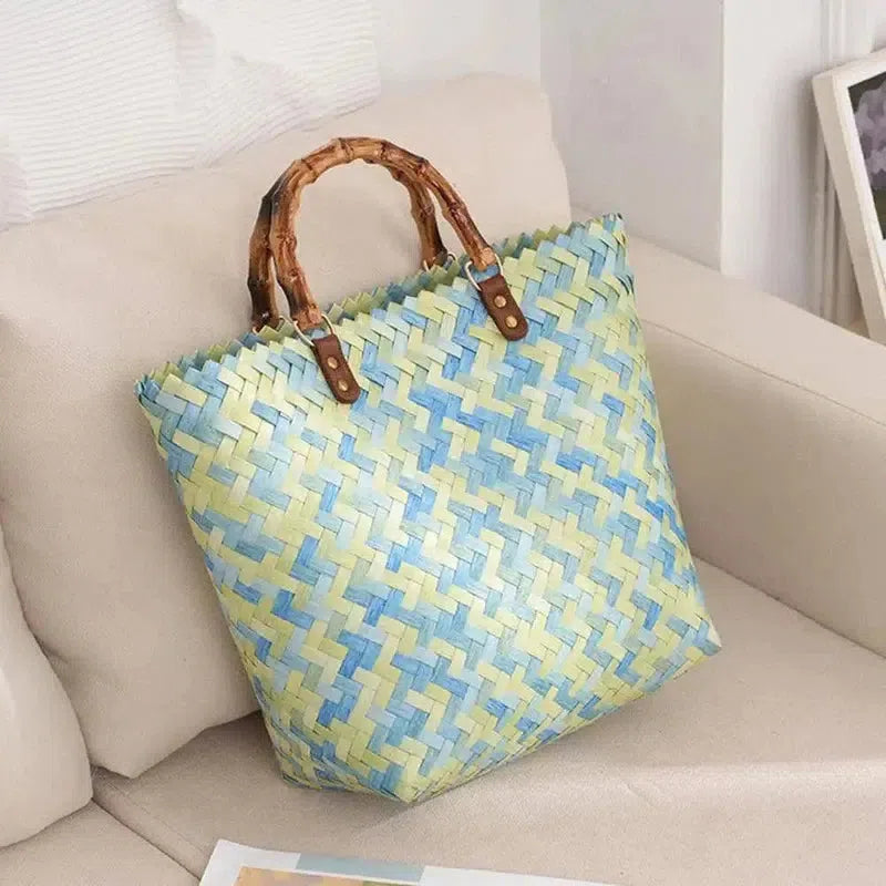 Exquisite Woven Tote Bag Multifunctional Women Handbag High-1