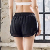 Fake two sports shorts-Black-15