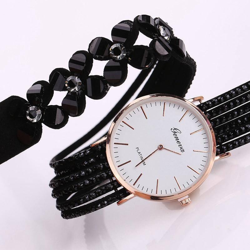 Fashion Geneva Flowers Watches Women Dress Elegant Quartz-3