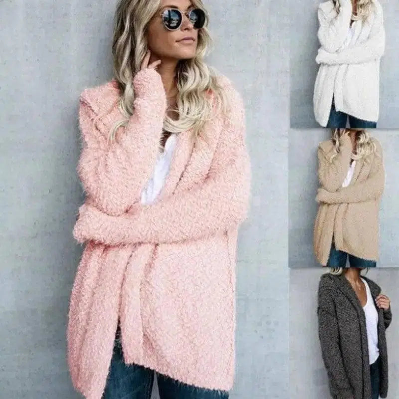 Fashion Hooded Cardigan Jacket Jacket Women-1