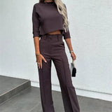 Fashion Tops High Waist Wide Leg-2