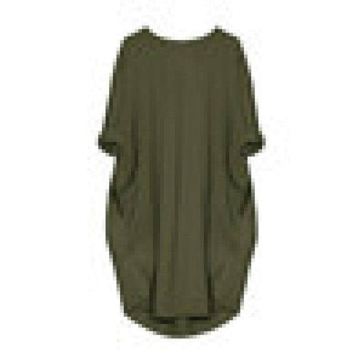 Feitong Plus Size Boho Womens Dress Ladies Casual Pocket-4