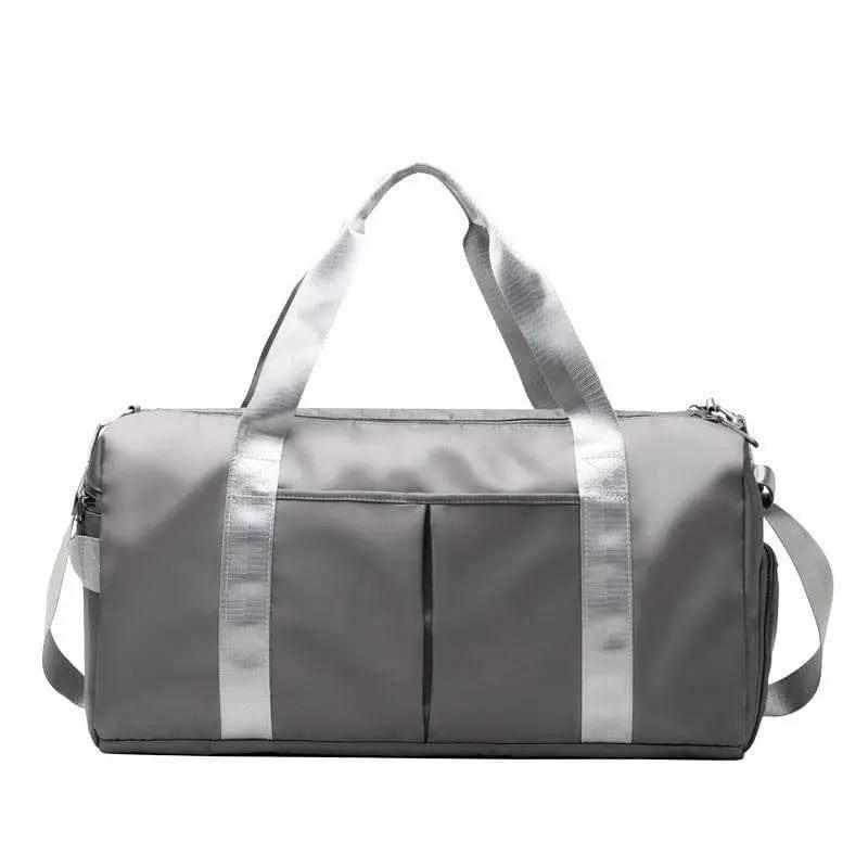 Fitness Sports Travel Bag Waterproof Duffel Weekender Bag-Grey-5