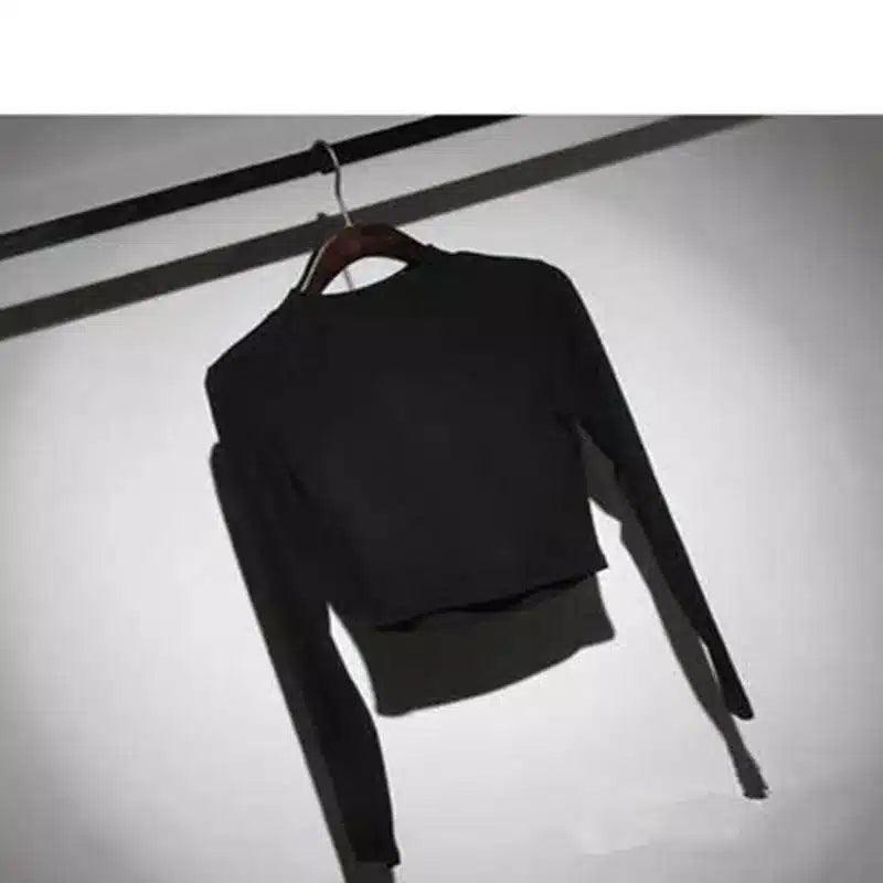 LOVEMI - Lovemi - High waist long sleeve tight T-shirt