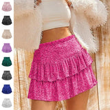 High Waist Sequined Pleated Skirt Women's Clothing Hot Girl Party Short Dress-1