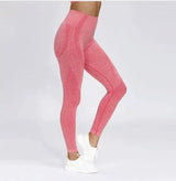 High Waist Sports leggins-Pantscoralred-10