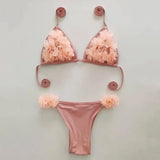 Intarsia bikini-Pink-3