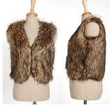 Keep Warm In Autumn And WinterFaux Vest Short Fur Coat-Raccooncoatcolor-2