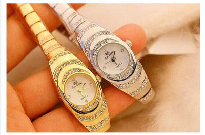 Ladies Gold Watch Diamond Wristwatch Female Fashion Bracelet Watches Women Full Diamond Watch-3