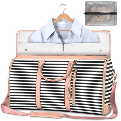 Large Capacity Travel Duffle Bag Women's Handbag Folding Suit Bag Waterproof Clothes Totes-10