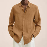 5XL Men's Cardigan - Comfortable & Stylish Layering-Ginger-4