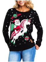 Loose Round Neck Pullover Christmas Sweater Loose Cartoon-6