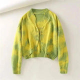 All-match crop top-Yellow green-5