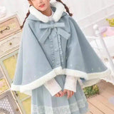 LOVEMI - Lovemi - BLUE UNICORN HOODIE PONCHO