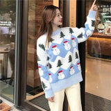 LOVEMI - Lovemi - Christmas tree snowman pullover sweater