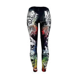 LOVEMI - Lovemi - Color skull digital print tights