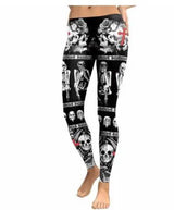 LOVEMI - Lovemi - Color skull digital print tights